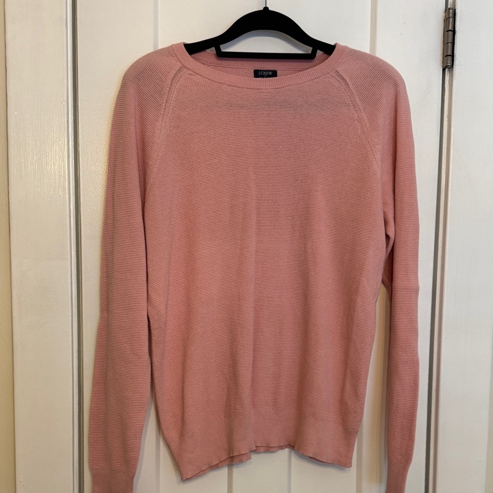 J. Crew Pink Crewneck Sweater - Picture 2 of 14